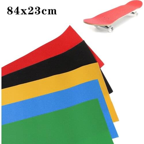 New Arrival 84*23cm OS780 Skateboard Griptapes Silicon Carbide Skate Grip Tapes With Air Holes Sandpaper For Skateboard