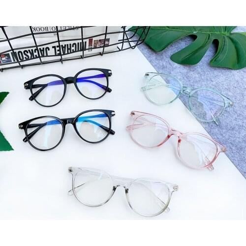 Blue Light Blocking Glasses Frame Anti Eyestrain Decorative Glasses Light Computer Radiation Protection Eyewear A896537