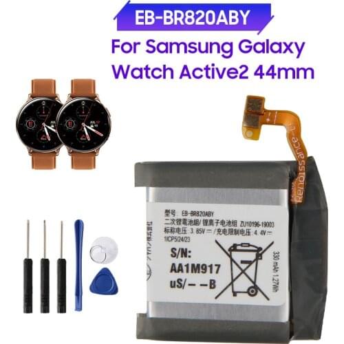 Genuine Replacement Battery EB-BR820ABY for Samsung Galaxy Watch Active 2 Active2 SM-R820 SM-R825 44mm 340mAh