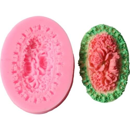 DIY oval Liquid silicone mold Fondant baking tool cake mould cake decorating tools Valentines Easter