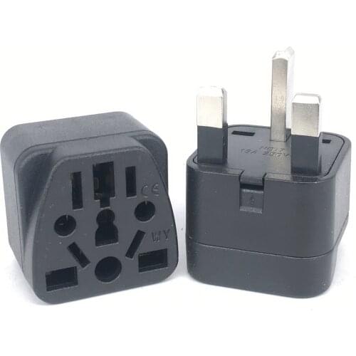 Universal Italy Switzerland India EU US AU to UK Singapore Malaysia AC Power Socket Schuko Plug Travel Charger Adapter Converter