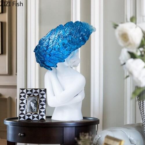 European-style abstract bust portrait art ornaments mythological figures sculpture resin crafts their entrance decoration gifts