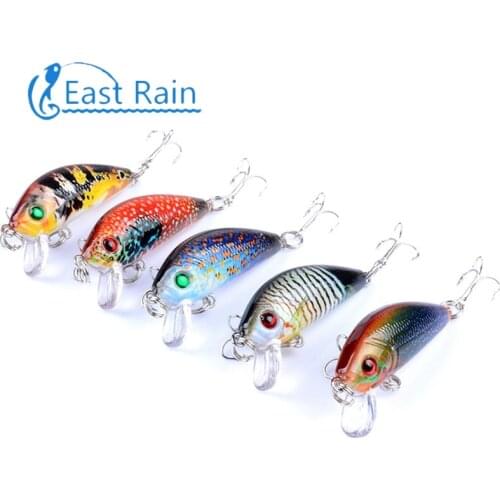 East Rain 5cm 3.8g Painted Suspension Bait for Freshwater Saltwater Fishing Lure SP Minnow Artificial Hard Bait Free Shipping