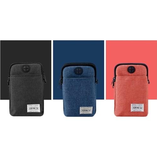 YIPINU multifunctional waterproof outdoor phone bag Anti-theft Security sport mini bag Wallet ID Holder Passport Holder Neck Bag