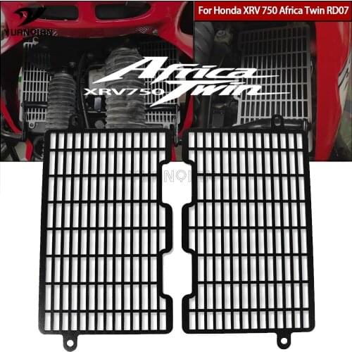 For Honda XRV750 Africa Twin 93-02 Motorcycle Radiator Grille Cover Guard Aluminum Protection Protetor XRV 750 AfricaTwin RD07