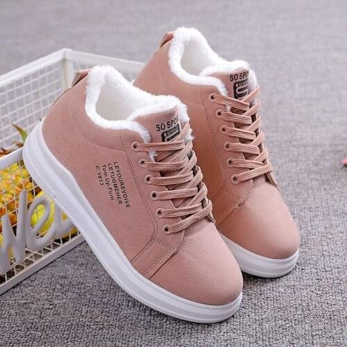 Women Shoes Sneakers Women Winter Boots Designer Warm Fur Plush Lady Casual Shoes Comfortable Fashion Platform Women Snow Boots