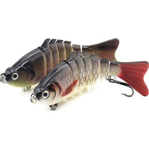1PCS Fishing Baits Trolling Swim Minnow Wobbler Fishing Lure Multi-section Artificial Hard Bait 10cm 16g Crankbait Lure tackle