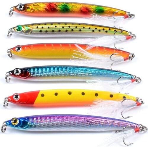 3D Simulation Eyes Bionic Bait 6Colors 10cm/14.4g Artificial Sinking Pencil Plastic Hard Bait Sea Fishing Lure Outdoor