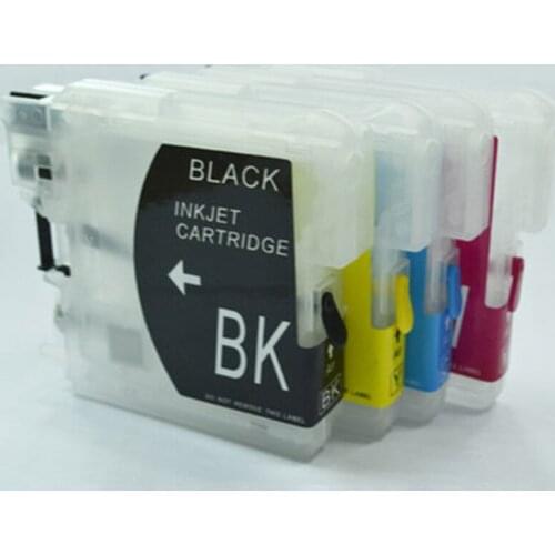 4PCS LC65 LC61 LC38 LC985 LC39 LC67 LC1100 LC980 Compatible ink Cartridge for Brother DCP 185C 195C 9805C J315 J515 J125 Printer