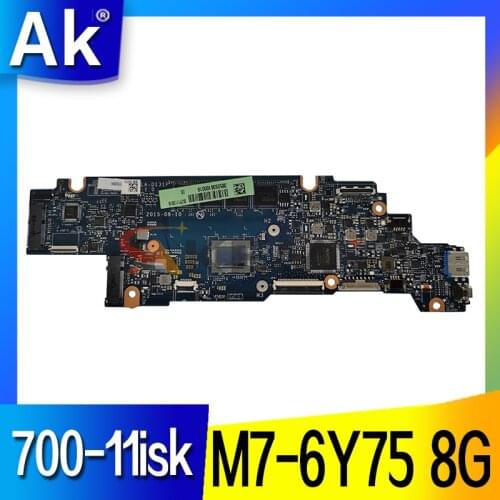 5B20K57017 BIZY1 LA-D131P For Lenovo Yoga 700-11isk 11.6 inch laptop motherboard SR2EH M7-6Y75 CPU 8G RAM top one
