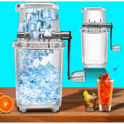 Household Mini Easy Ice Shaver Crusher Handheld Snow Manual Crushing Ice Machine makerFried Ice Machine home Kitchen Accessories
