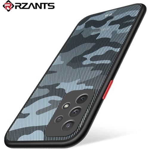 Rzants For Samsung Galaxy A52 A72 A32 4G 5G Case Soft Matte Casing [Camouflage] Shockproof Slim Thin 0.3MM Cover