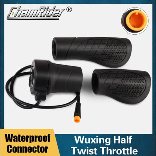 High quality Half Twist Throttle for 24V / 36V 48V / 60V / 72V E-bike Wuxing Brand 192X with Waterproof connecotr