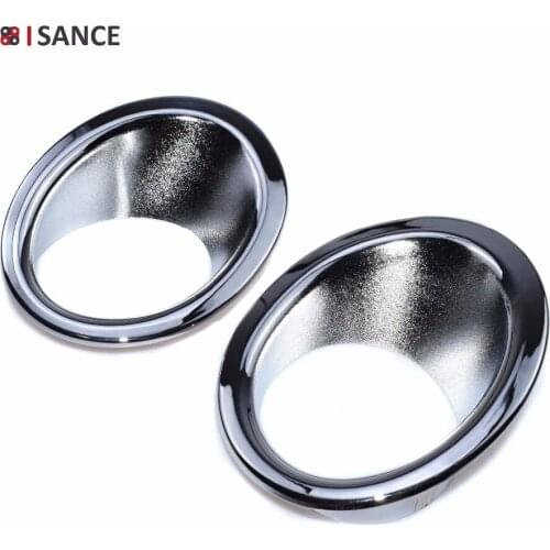 ISANCE Auto Chrome Front FOG LIGHT LAMP Cover For Nissan DUALIS QASHQAI 2007 2008 2009