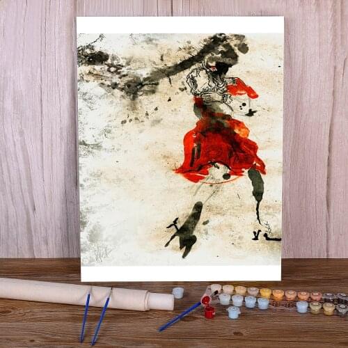 Unknown A Study In Scarlet Painting By Numbers Set Oil Paints 40*50 Canvas Painting Decorative Paintings For Wholesale