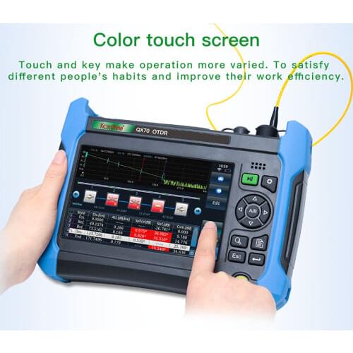 KOMSHINE QX70-MS Four Wavelengths Singlemode and Multimode 850/1300+1310/1550nm 24/28/32/30dB OTDR Price