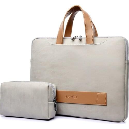 Fashion Waterproof PU Leather Laptop bag case casual Laptop bag for women 13 13.3 14 15 15.6 inch for Macbook pro case for men