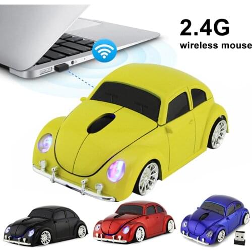 Funny Car Shape Ergonomic Wireless Mouse with Receiver For PC Laptop Gaming mouse Mini Car mouse game mouse 2.4GHz