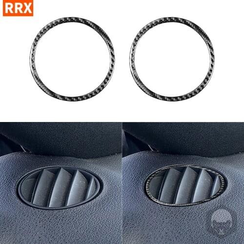 For Audi TT 8N 2001 2002 2003 2004 2005 2006 Carbon Fiber Sticker Car Accessories Both Sides Demister Outlet Frame Interiors