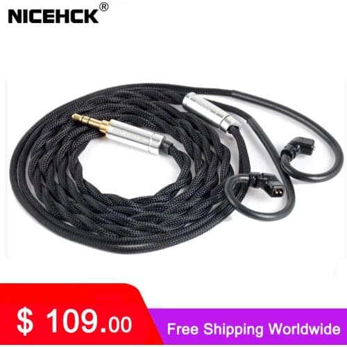 NICEHCK Blocc Cable 5N UPOCC OCC Copper Litz 3.5/2.5/4.4mm MMCX/0.78mm/QDC 2Pin For M1 Pro ST-10S ZSX C12 CIEM F3/NX7 Pro KXXS