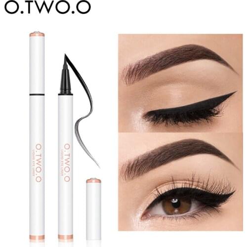 O.TWO.O Liquid Eyeliner Pencil Waterproof Black Color Eye Liner Makeup Fast Dry Cat Eyeliners Not Smudge Matte Eye Cosmetics