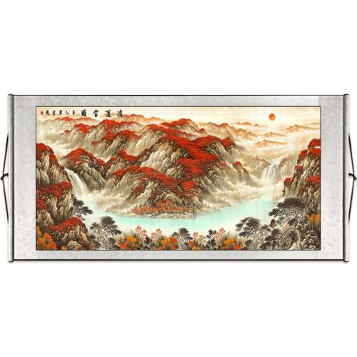 Painting /Chinese painting calligraphy and painting / landscape / living room painting / Good fortune Feng Shui Videos 88