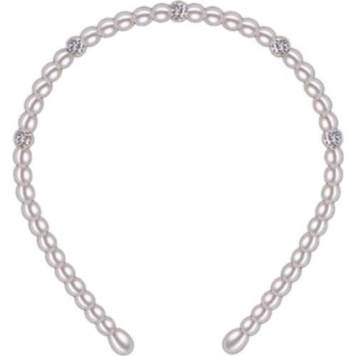 Luxury Sexy Sweet 100% 6.5-7.5mm natural pearl hairbands Wedding jewelry Fashion headdress For women Free shipping