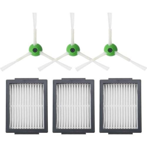 Hepa Filter + Side Brush + Brush Roll for iRobot Roomba i7 E5 E6 Series Robot Vacuum Cleaner Replacement Spare Parts