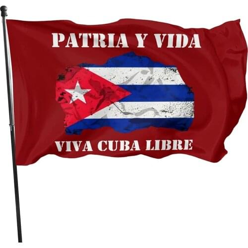 Cuba Libre Flag Outdoor Flag Home Flag House Flag Garden Flag Decorative Party Flag 3x5 Ft