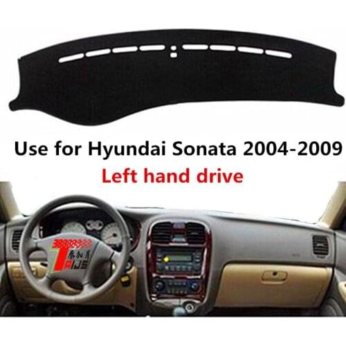 TAIJS Factory Avoid light Good Quality Polyester Fibre Car Dashboard Cover For Hyundai Sonata 2004-2009 Left hand drive