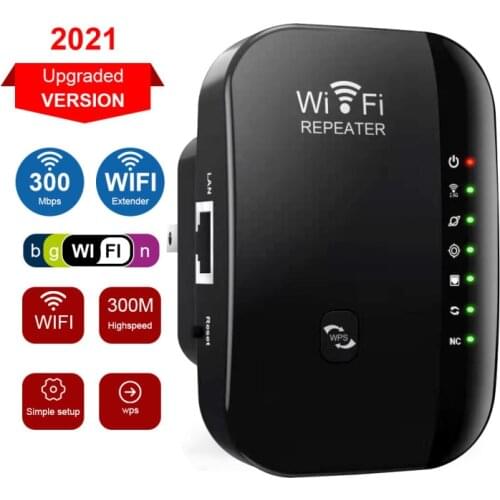 NEW 2.4 GHz WIFI Signal Amplifier 300M Wireless Repeater Internet Extender Range 802.11n/g/b Booster Internet Network Amplifier
