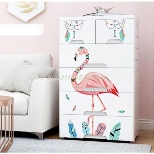 Thickened Large Household Storage Cabinets And Drawer Plastic Storage Cabinets For Children And Babies Clothes Storage Box