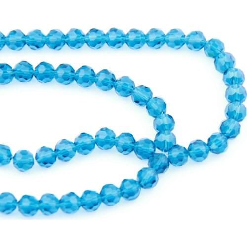 Top Quality Fashion 720-10000pcs Zircon Blue 4-12mm 32 Faceted Ball Beads Crystal Chandelier Parts Fancy Party Curtain DIY Part