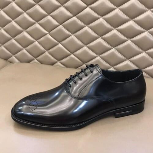 High Quality Genuine leather Men Casual Shoes Business Dress Banquet Suit Shoes Men Brand Fashion Brogue Wedding Oxford Shoes