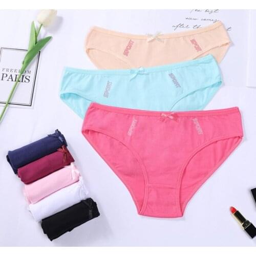 Womens Panties Cotton Underwear L-XXL Sexy V Waist Briefs Girls Low-Rise Soft Panty Women Underpants Female Lingerie New