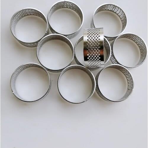 10pcs/4cm/Round stainless 304 perforated seamless tart ring quiche ring tart pan pie tarte ring with hole tart shell ring