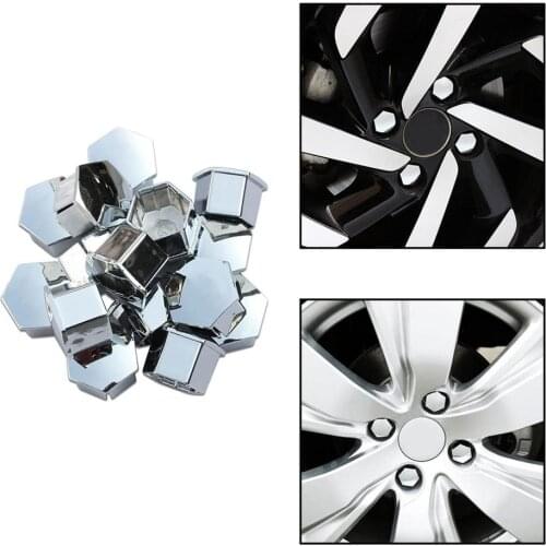 16 Pcs 19mm Tire Screw Cap Metric Hex Bolt Cap For 307 308 408 206 207 Wheel Nut Rim Cover Decor dropshipping