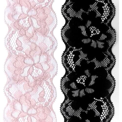 2Yards 6.5cm Stretch Lace Fabric DIY Sewing Crafts Women Clothing Accessories Underwear Bra Ribbons Materials Decor