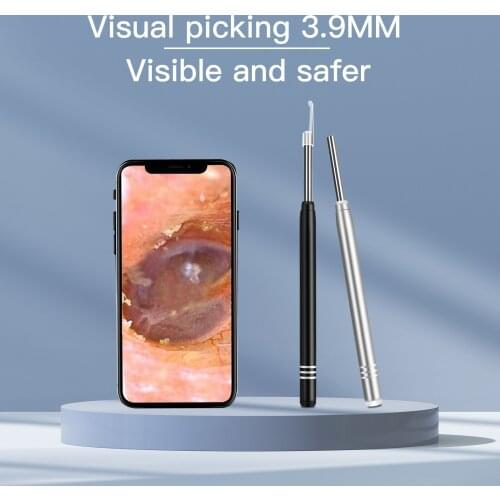 3.9mm 2MP 1080P HD WIFI Earpick Endoscope Inspection CMOS Borescope Earwax Removal Earscope Cleaner 3in1 USB Otoscope Camera