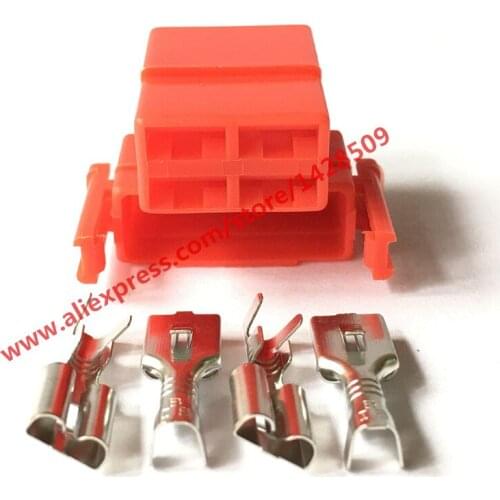 5 Sets Motorcycle 4 Pin Female Harness Connector Automotive Electrical Connector Cable Connector