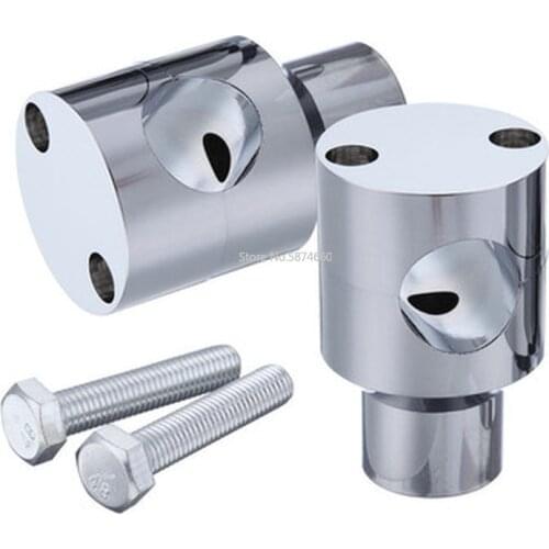 Aluminum 7/8" 1" Handlebar Riser For Harley Custom Springer Bobber Chopper For 22mm 25mm Handlebars