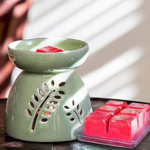 K5DC Scented Wax Melts Air Freshener, Soy Wax Warmer Cubes Apple Aloe Green Tea Sandalwood Rose Vanilla Jasmine Lavender