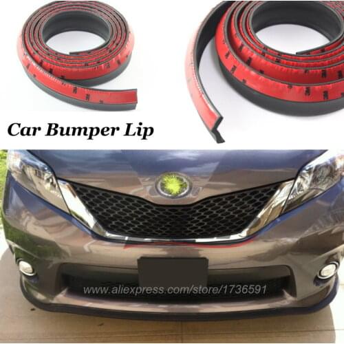 Car Front Rubber Bumper Lip Splitter Skirt Protector For Toyota Camry Avensis Belta Blade Crown EZ Echo Etios FT-86 Mark-X