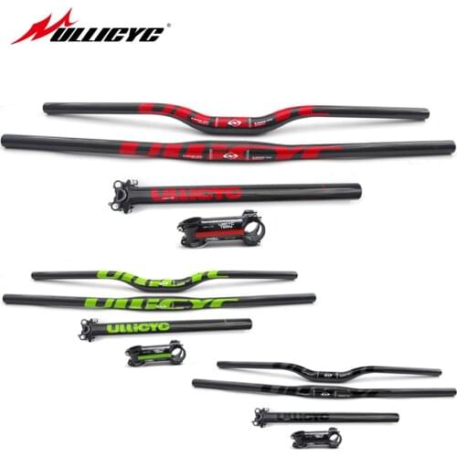 Fast shipping sale hot new ullicyc carbon handlebar set mtb bike handlebar + seatpost + stem bike parts selle carbon handlebar