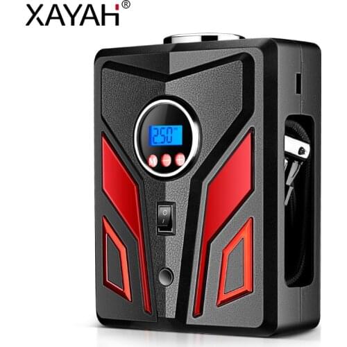 Digital Tire Inflator 12V Car Portable Air Compressor Pump 120W Rechargeable Tire Inflator Pressure Gauge Car Accessories