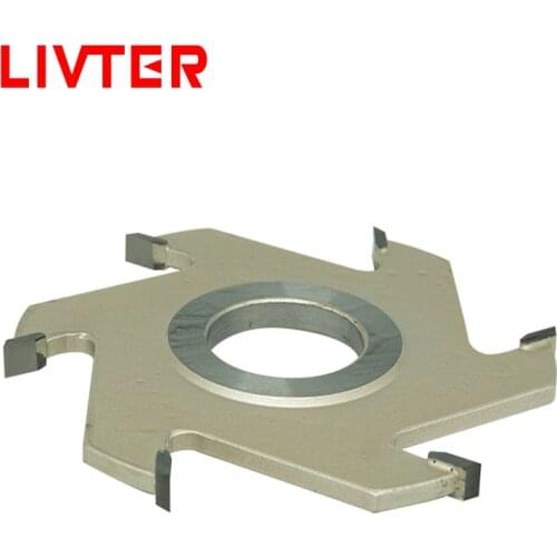 LIVTER Six-blade slot cutter end mill woodworking slot cutter slotting slot milling cutter blade alloy trimming