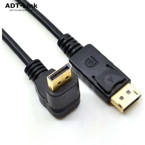 DisplayPort Cable 30cm DP 1.2 Version Cord HD 3D For HDTV PC Graphics Cards Laptop Projector Cable Display port Up & Down & Left