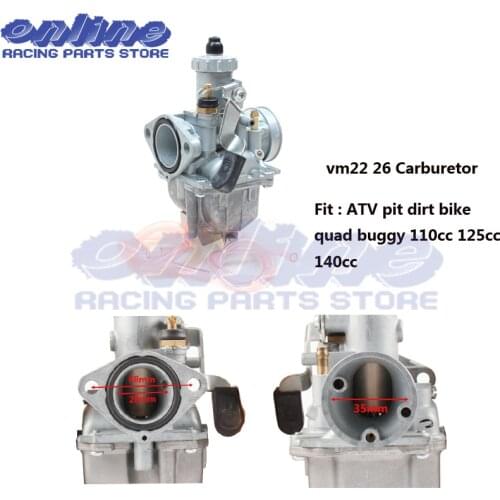 VM22 26mm Carburetor For Mikuni carb 125cc 138cc 140cc Pit Dirt Bike ATV Quad PZ26 Performance Carburetor
