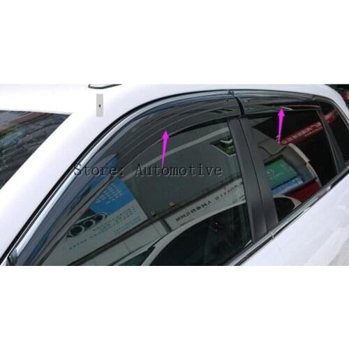 Window Visor Vent Shades Sun Rain Guard trim 4pcs for jeep Grand Cherokee 2014 2015
