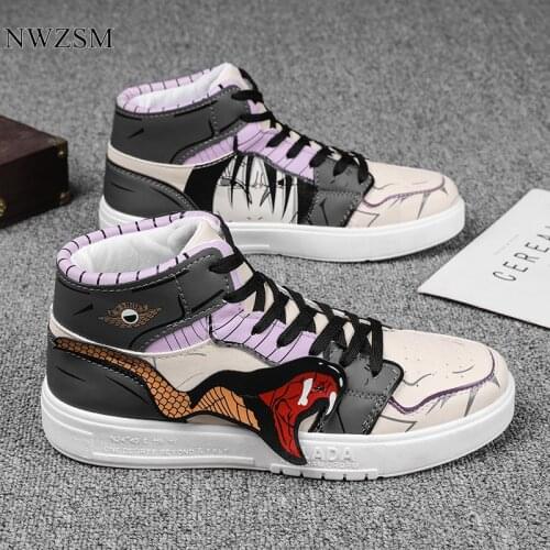 Orochimaru Co-branded mens shoes air force high-top couple board shoes mens all-match youth trendy shoes